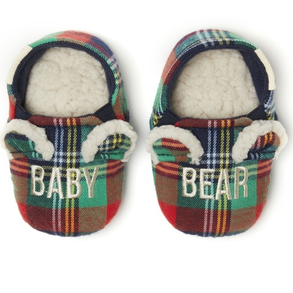 Dearfoams Bear Comfort Slippers, Size Baby - Picture 1 of 6